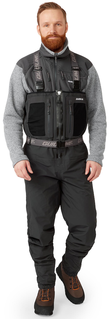 P-12248_Guideline_Laxa_2-0_Waders Das Model misst 184cm/78kg (6'1"/172lbs) und trägt Größe Medium Long