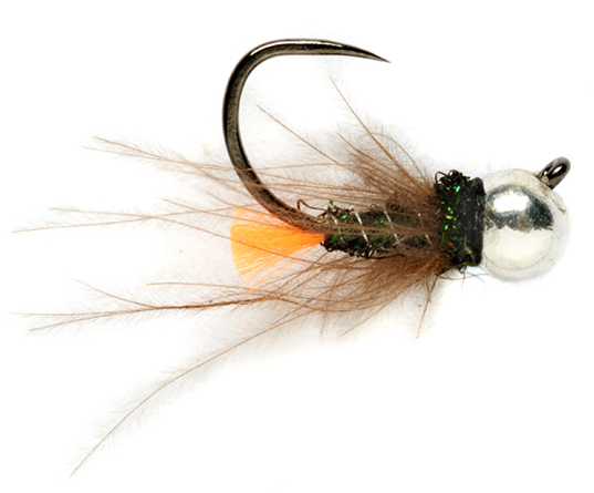 Fulling Mill Nymphe - Orange Tag Silver Jig Barbless