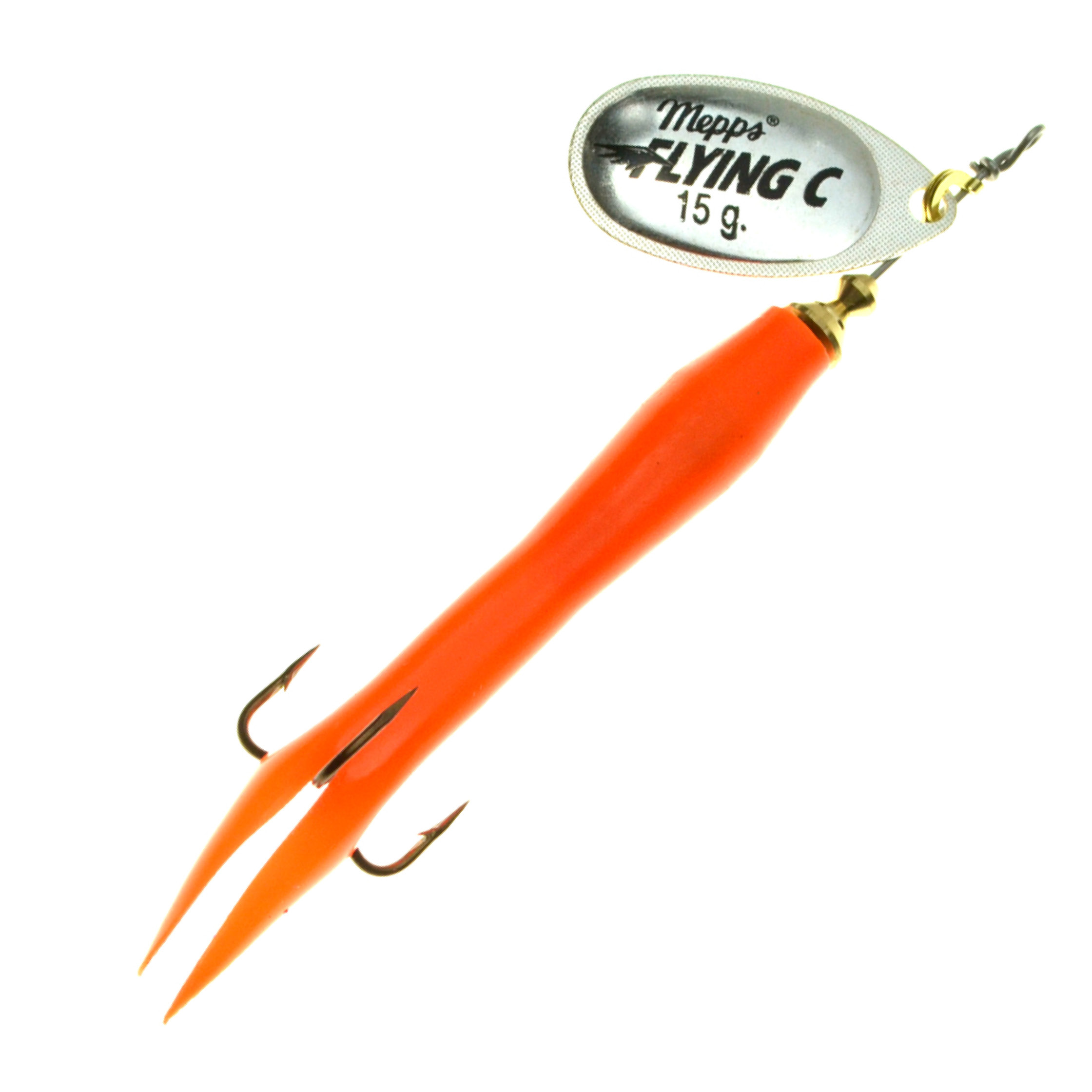 Mepps Aglia Flying Condom Spinner silber/orange