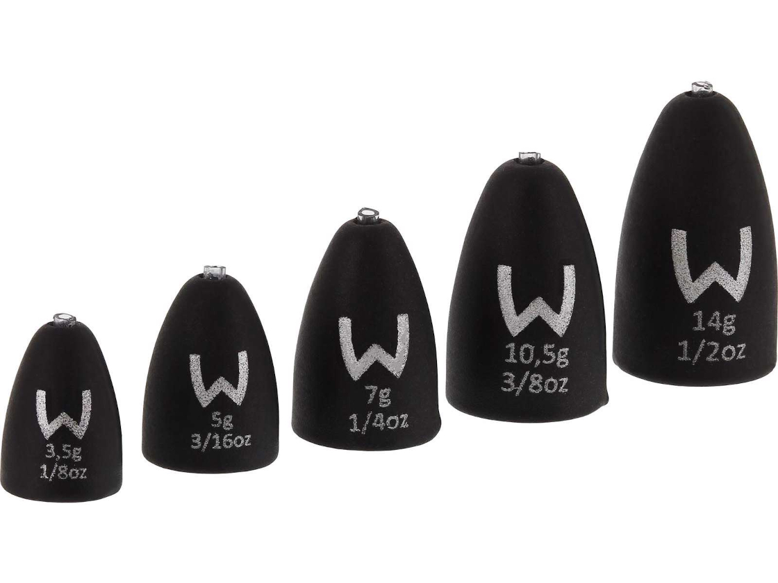 Westin Add-It Tungsten Bullet Weights Matte Black