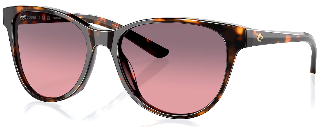 Costa Polarisationsbrille Womens Catherine Tortoise (Rose Gradient 580G)