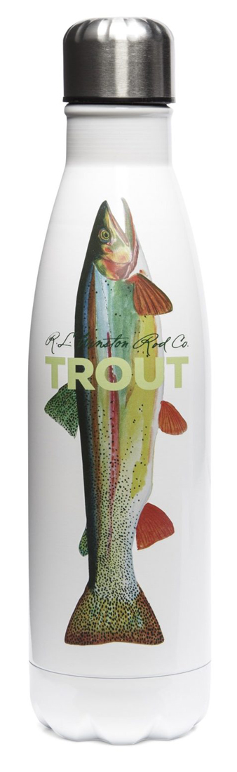Winston_Trout_Bottle_white Winston Trout Steel Water Bottles Flasche white
