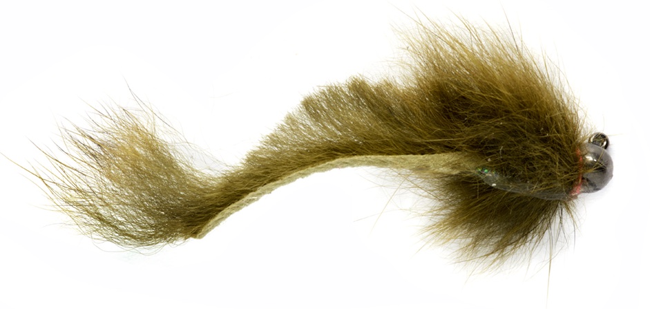 Fulling Mill Streamer - Croston's Micro Rabbit Sculpin Olive Barbless