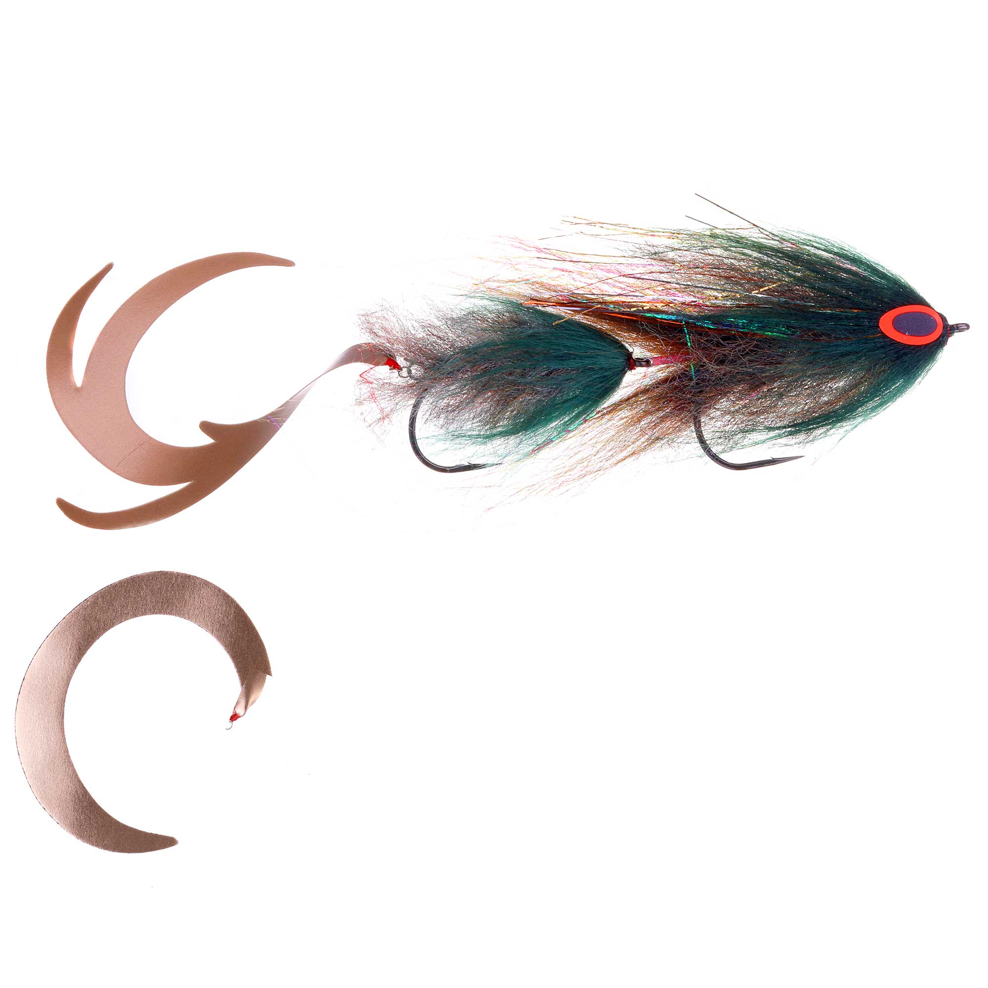 Pacchiarini Wiggle Tail Custom Pike Streamer natural
