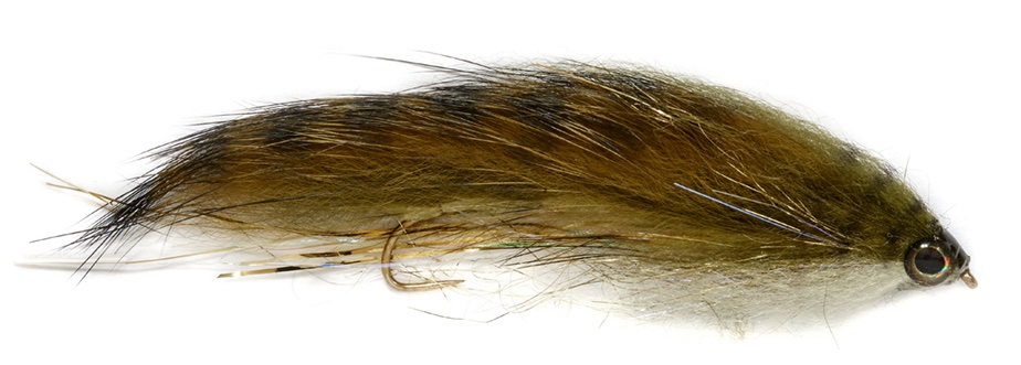 P-24155_FullingMill_Streamer_Snkae_Bait_Olive Fulling Mill Streamer - Snake-Bait Olive Barbless