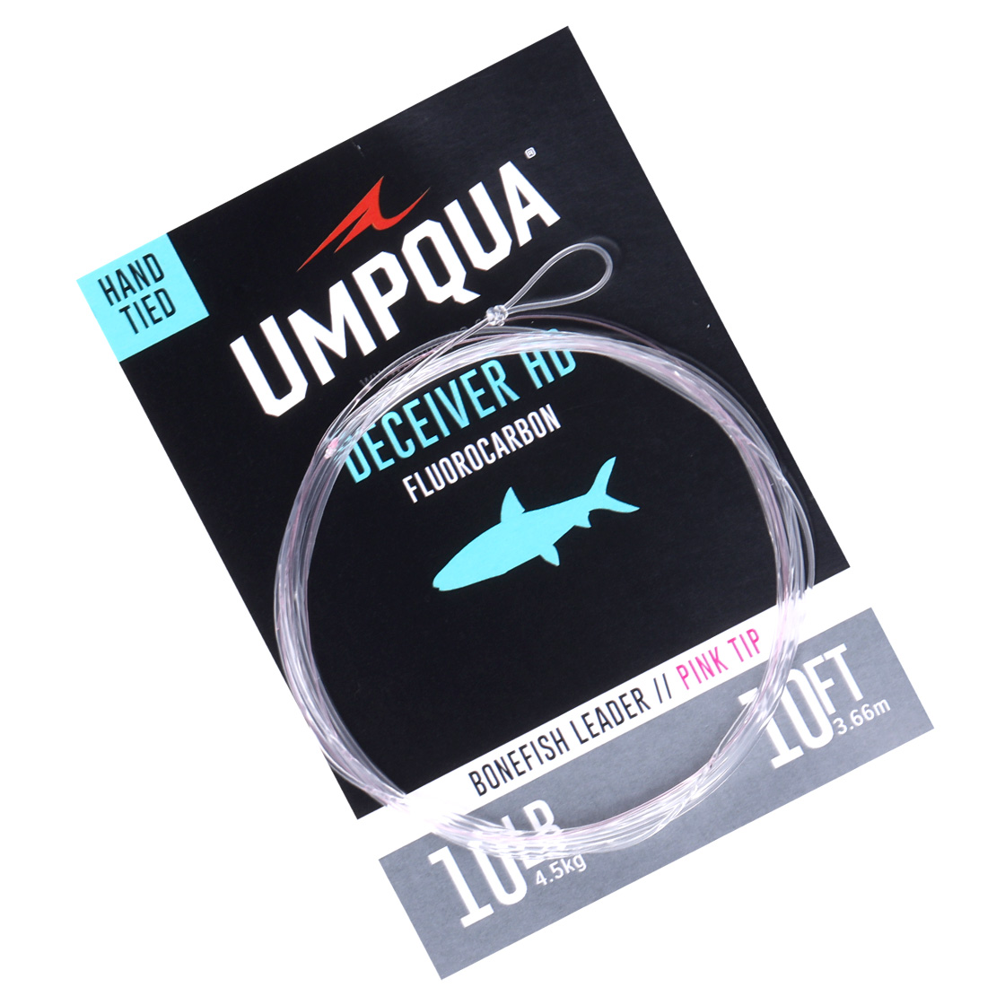 Umpqua Deceiver HD Bonefish Fluorcarbon Leader 10 ft Pink Tip