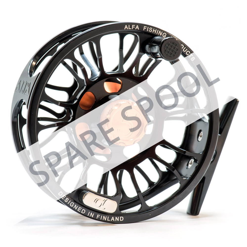 alfa-plus-fly-reels-spare-spool-black black