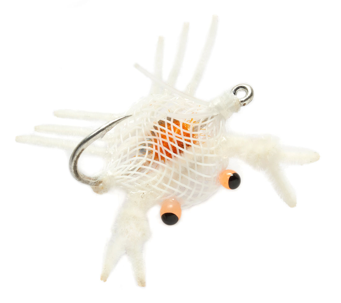 Fulling Mill Salzwasserfliege - Micro Flexo Crab Weedless white