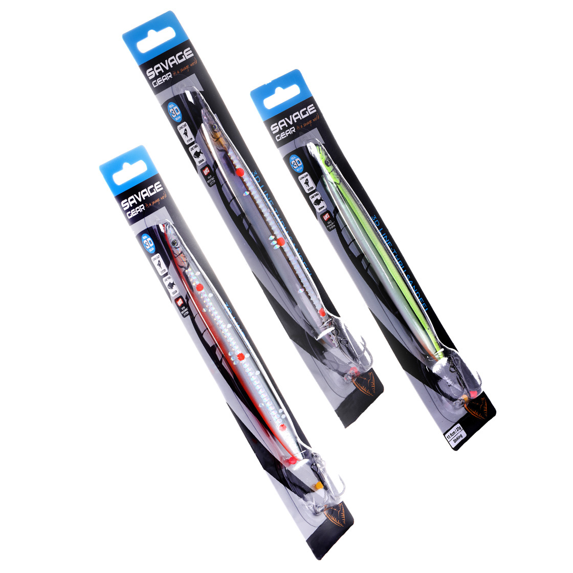 Savage Gear Line Thru Sandeel 11 cm - 15 g Limited Editon Hot Spots & Loose Scales Savage Gear Line Thru Sandeel 11 cm - 15 g Limited Editon Hot Spots & Loose Scales