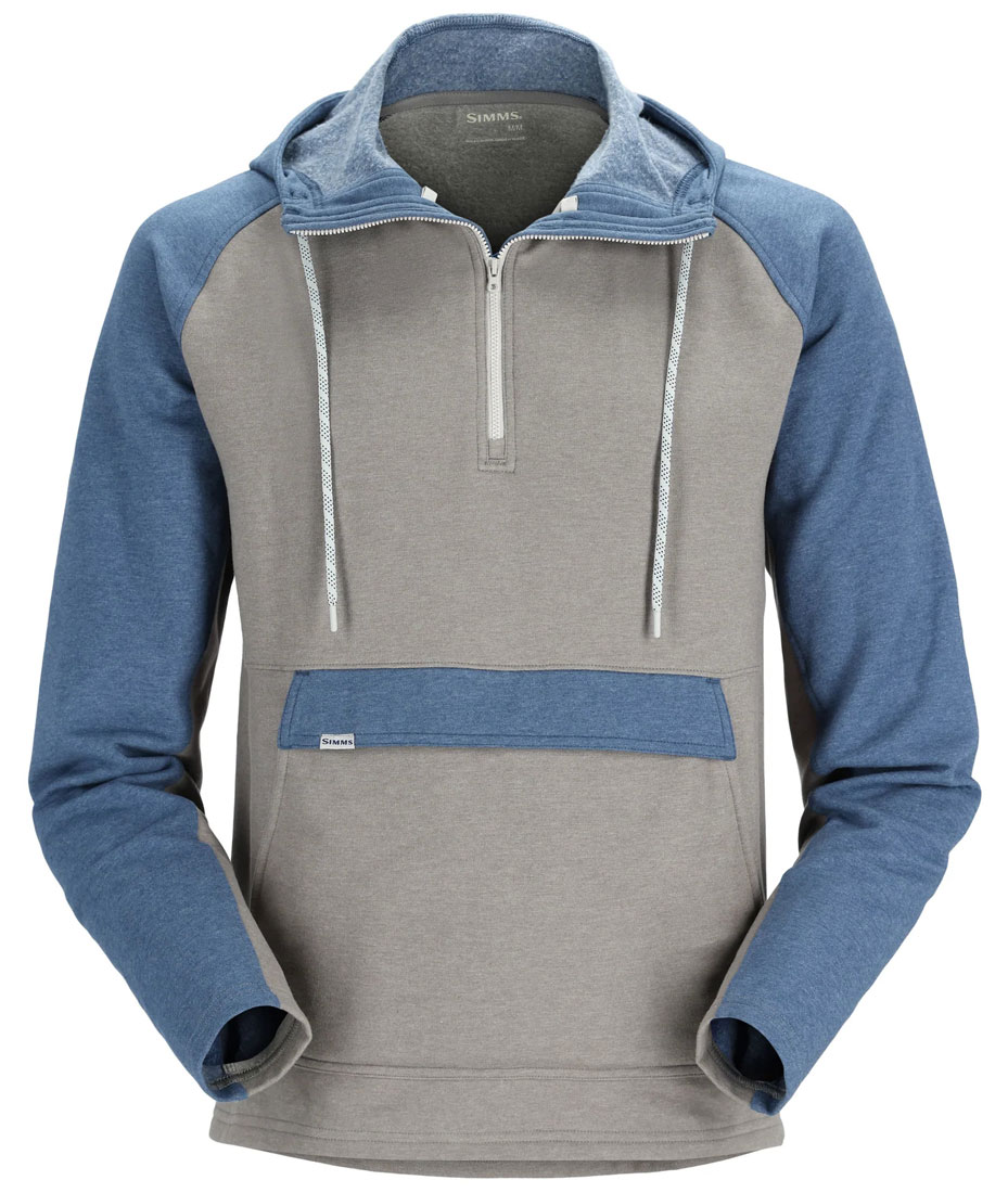 Simms_Vermilion_Hoody_Kapuzenpullover_steel_heather_navy_heather_1 Simms Vermilion Hoody Kapuzenpullover steel heather/navy heather