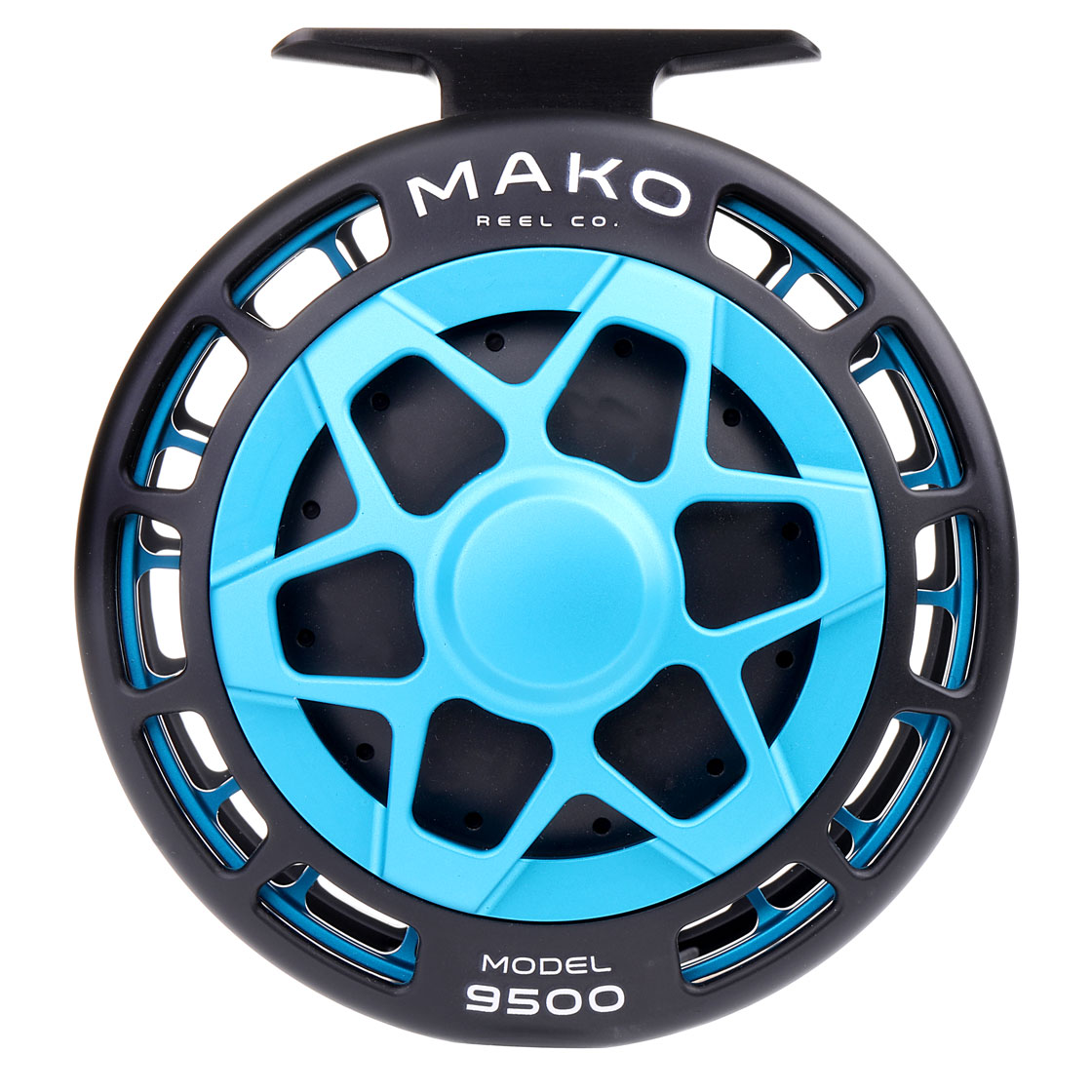 Mako Reel Co. Fliegenrolle matte turquoise on black