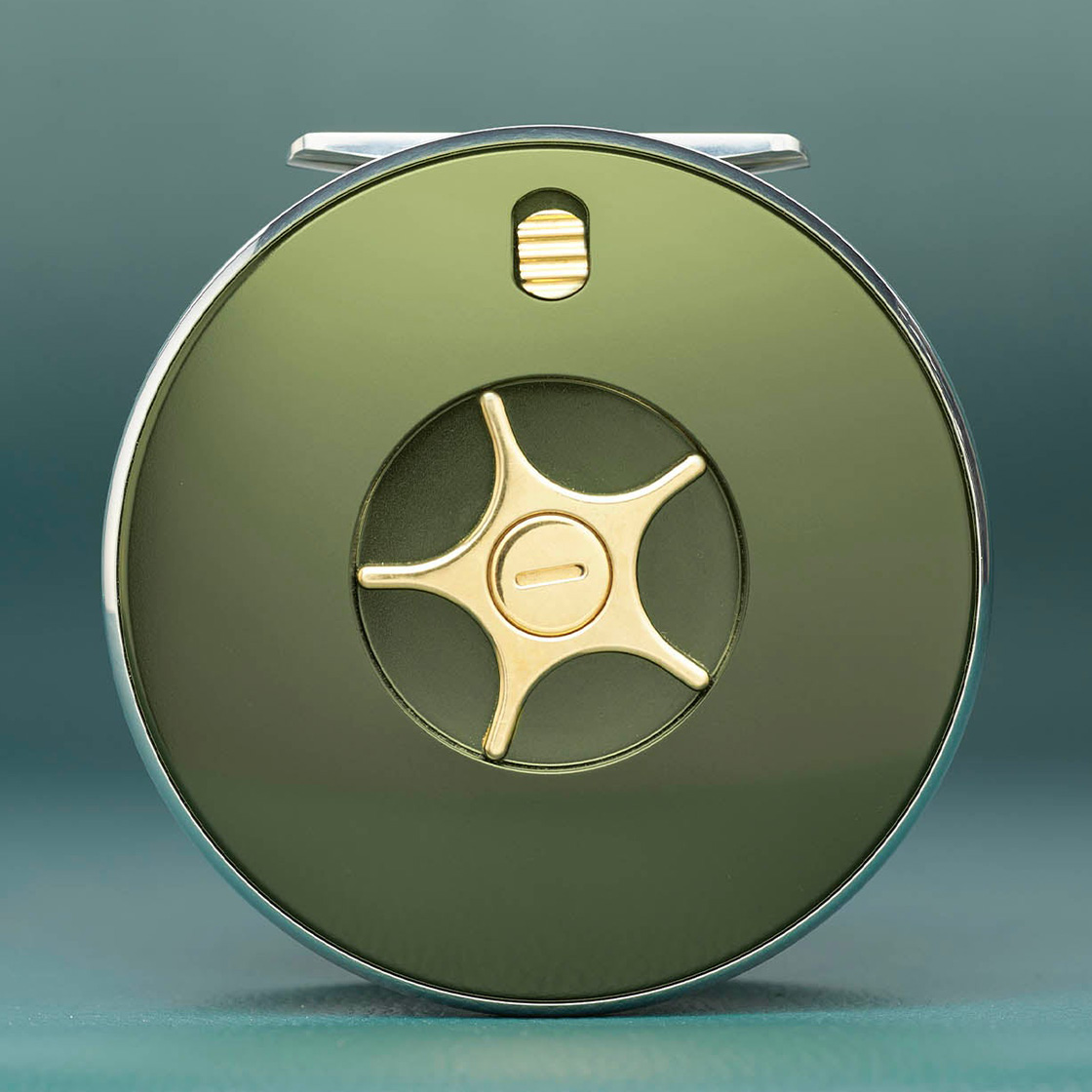 Frodin_Salar_Duke_Reel_Fliegenrolle_3 Beispiel (Farbe: matte hunter green)