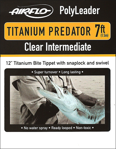 airflo_titanium_leader Airflo Titanium Predator Polyleader Clear Intermediate Hechtvorfach