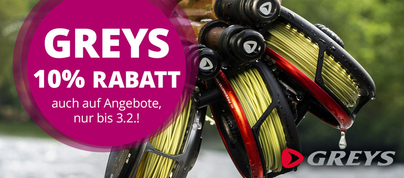 GREYS: 10% Rabatt bis 3.2.