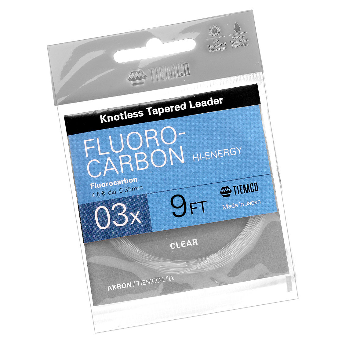 Tiemco Akron Fluorocarbon Leader Hi-Energy Vorfach 9 ft
