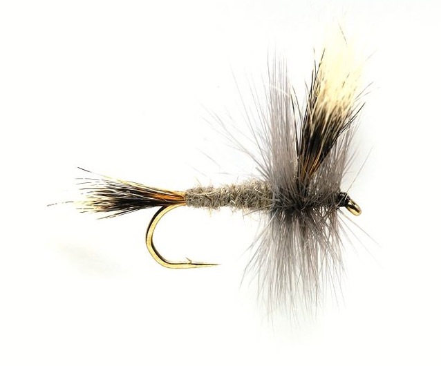 fulling_mill_mayfly_gray_wulff Fulling Mill Trockenfliege - Mayfly Gray Wulff
