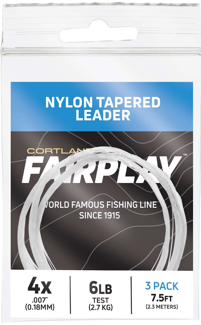 Cortland Fairplay Tapered Mono Leaders  7,5 ft - 3 pc Pack  - Vorfach