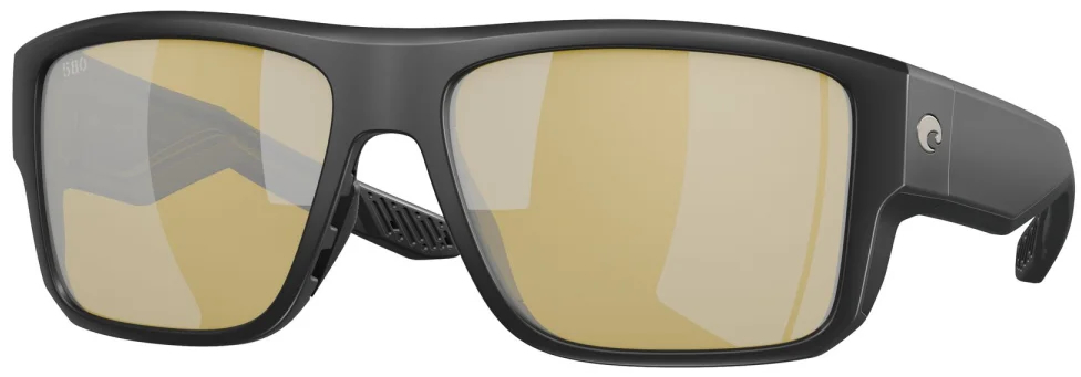 Costa Polarisationsbrille Taxman Matte Black (Sunrise Silver Mirror 580G)