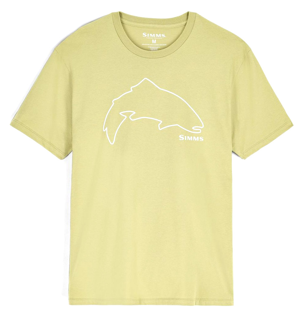 Simms Trout Outline T-Shirt Tent Green
