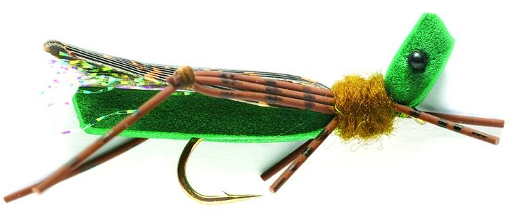 Fulling Mill Trockenfliege - Foam Hopper Grashüpfer Olive