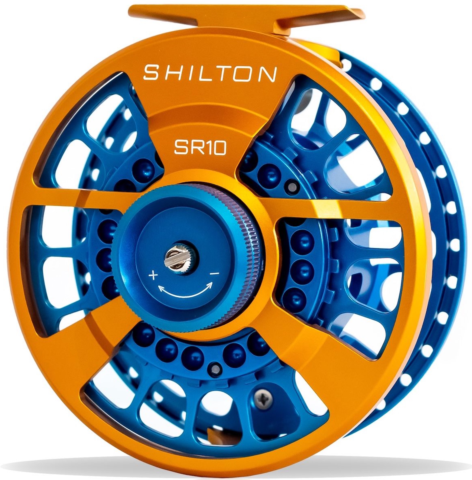 Shilton SR Series Custom Reel Blue-Gold-Blue Fliegenrolle