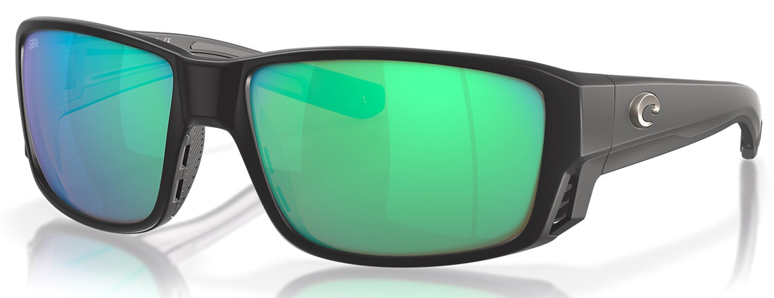 Costa Polarisationsbrille Tuna Alley Pro Matte Black (Green Mirror 580G)