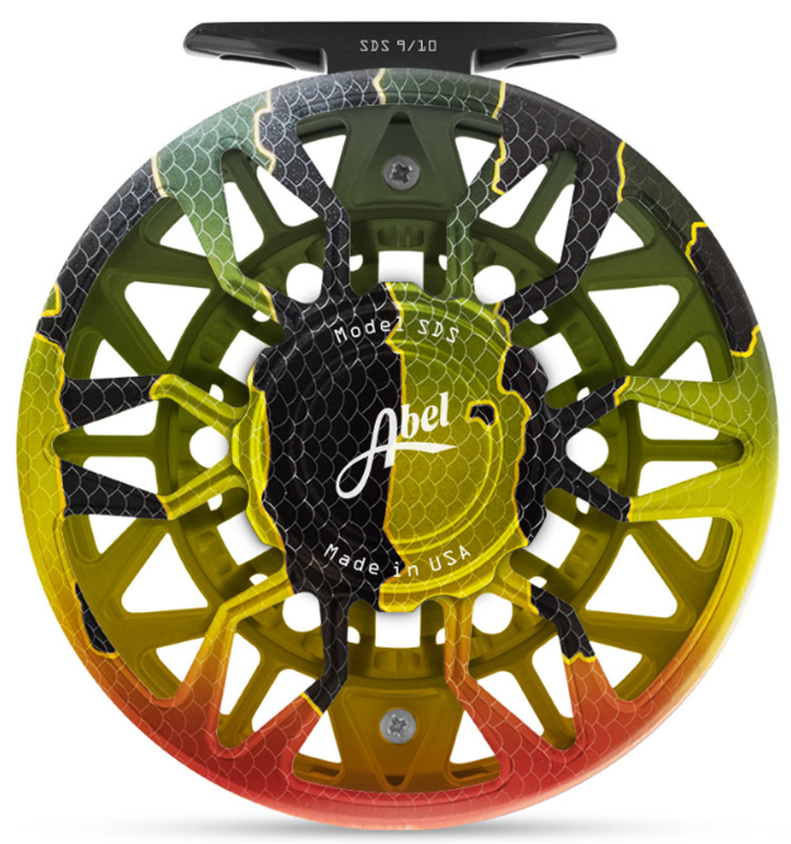 ABEL SDS Salt # 9/10 Fliegenrolle peacock bass ABEL SDS Salt # 9/10 Fliegenrolle peacock bass