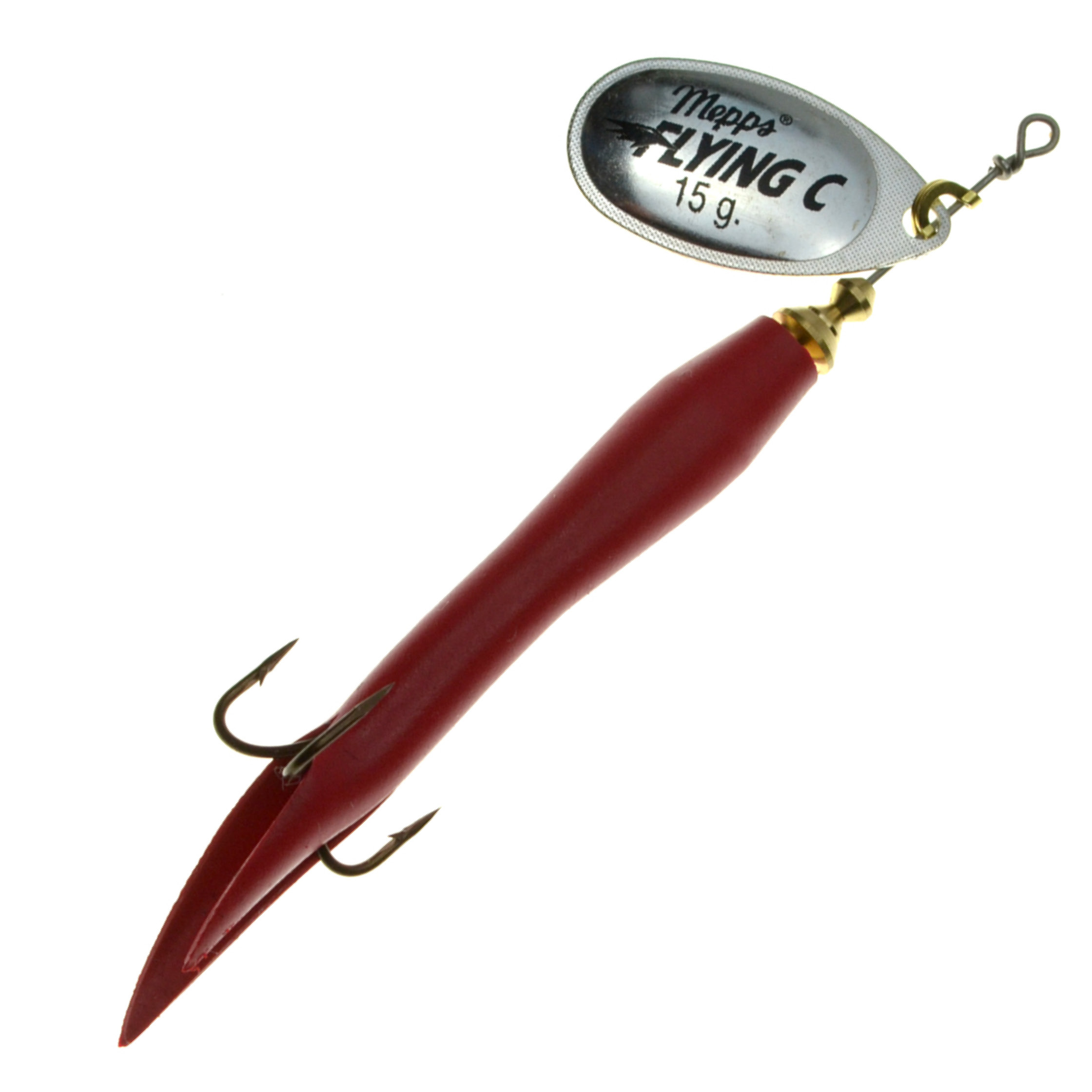 Mepps Aglia Flying Condom Spinner silber/rot