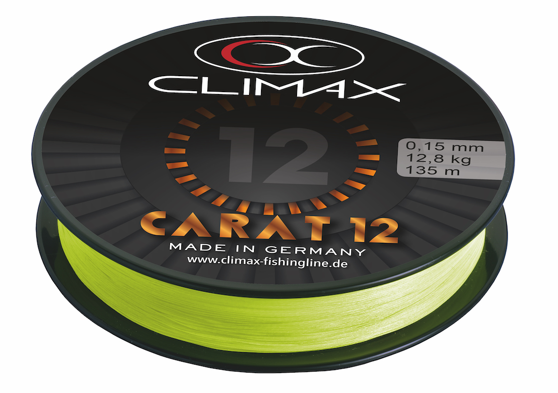 Climax Carat 12 Spiral Braid fluogelb 135 m
