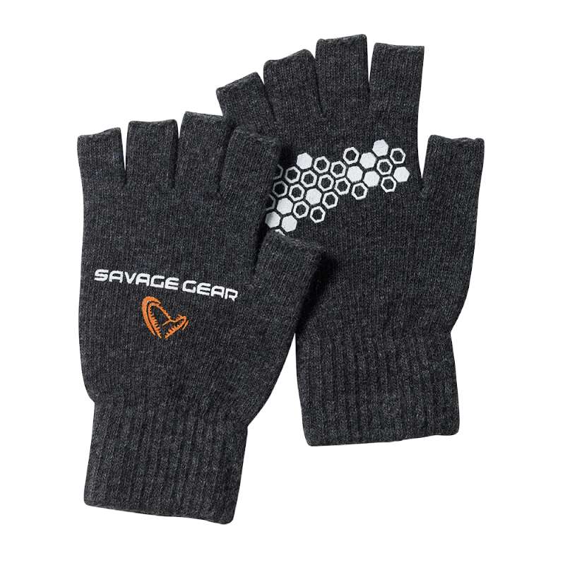 Savage Gear Knitted Half Finger Handschuh