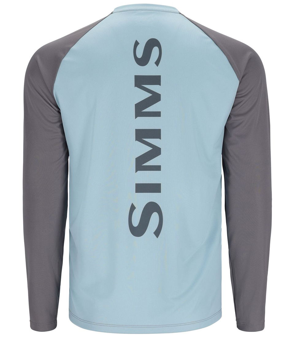 Simms Tech Tee Langarmshirt Artist Series Simms steel blue/steel