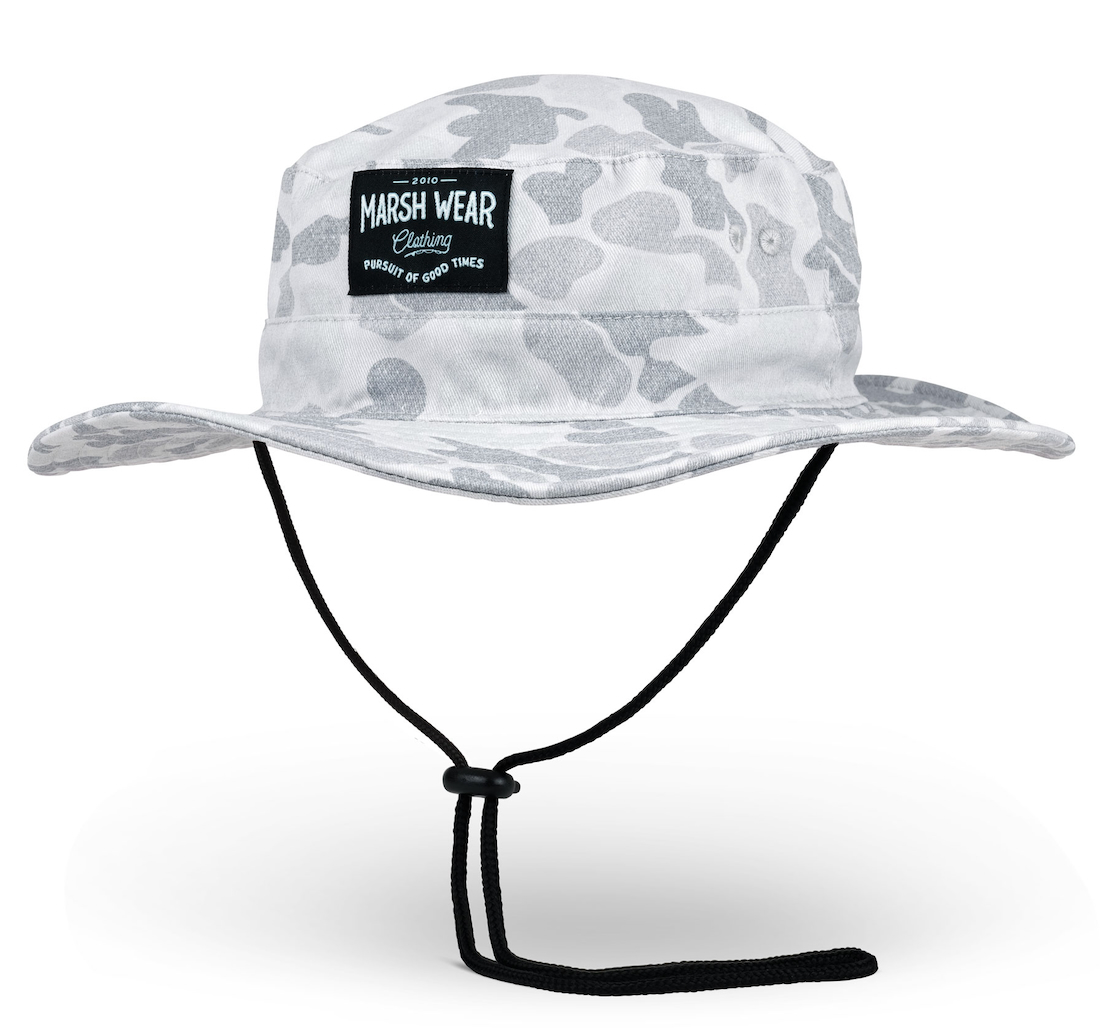 Marsh Wear Pursuit Booney Sun Protection Hat Gray Camo