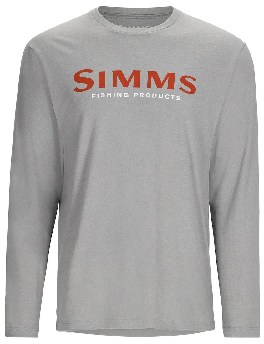 P-25725_Simms_Logo_Shirt_LS_Langarmshirt_Cinder_Heather_ Simms Logo Shirt LS Langarmshirt cinder heather