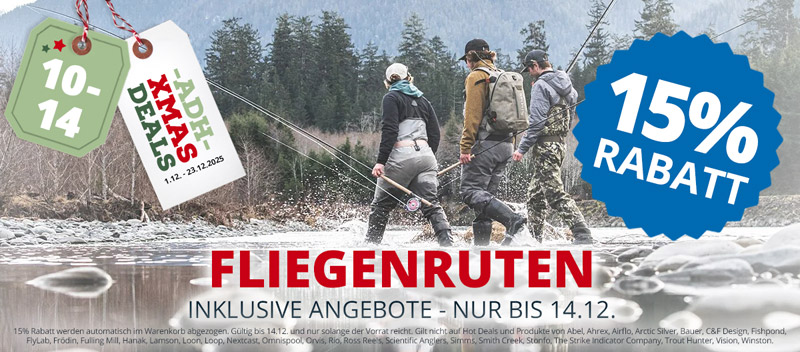 XMAS DEAL: 15% auf Fliegenruten & Angebote bis 14.12.