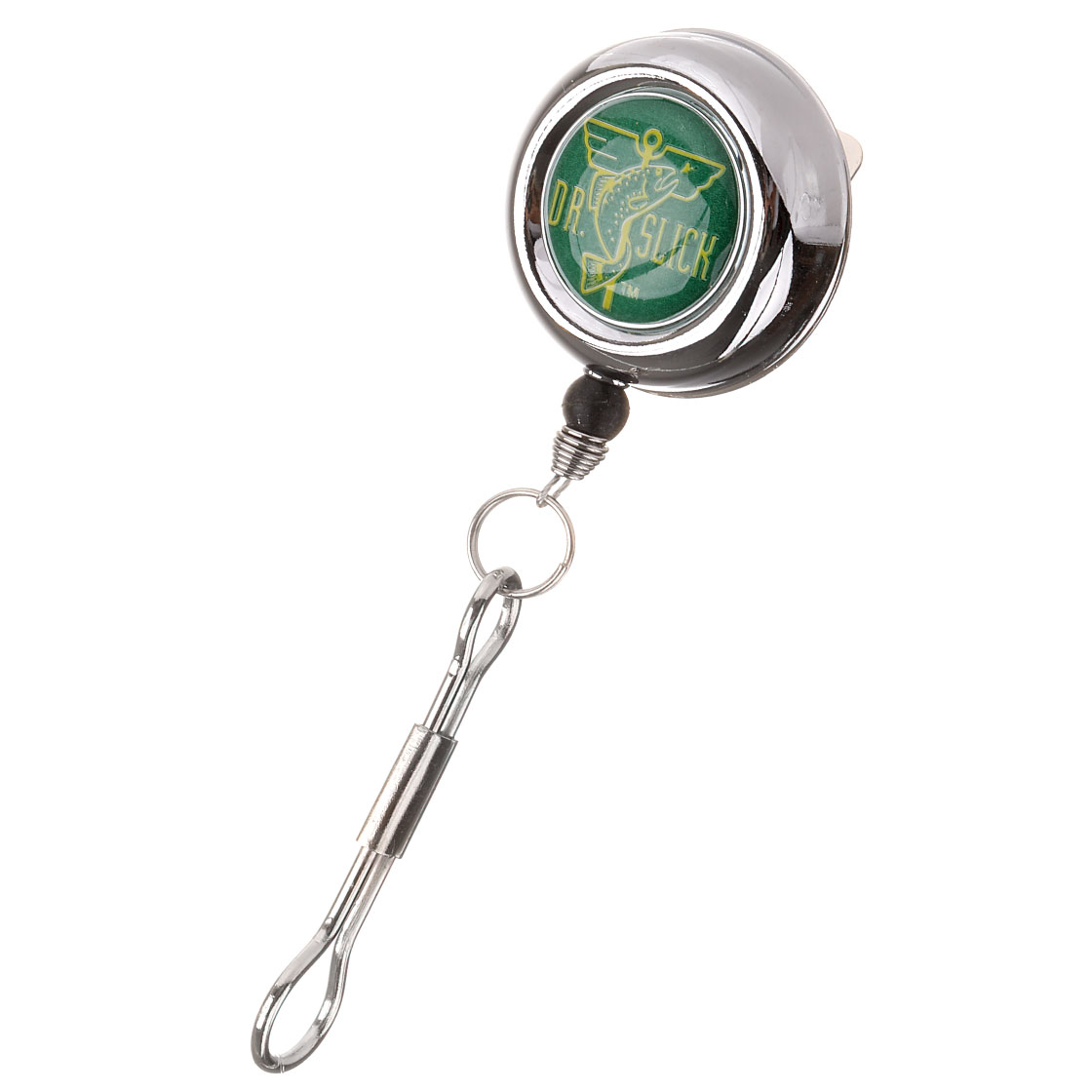 Dr. Slick Clip-On-Reel Steel Cord 8 Ring Zinger silver