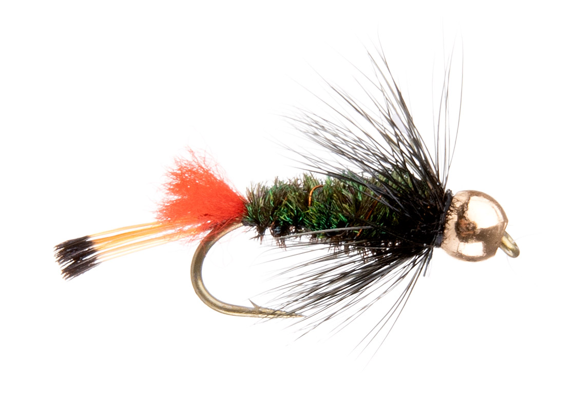 Bead-Head-Bomber-black-red Bindebeispiel