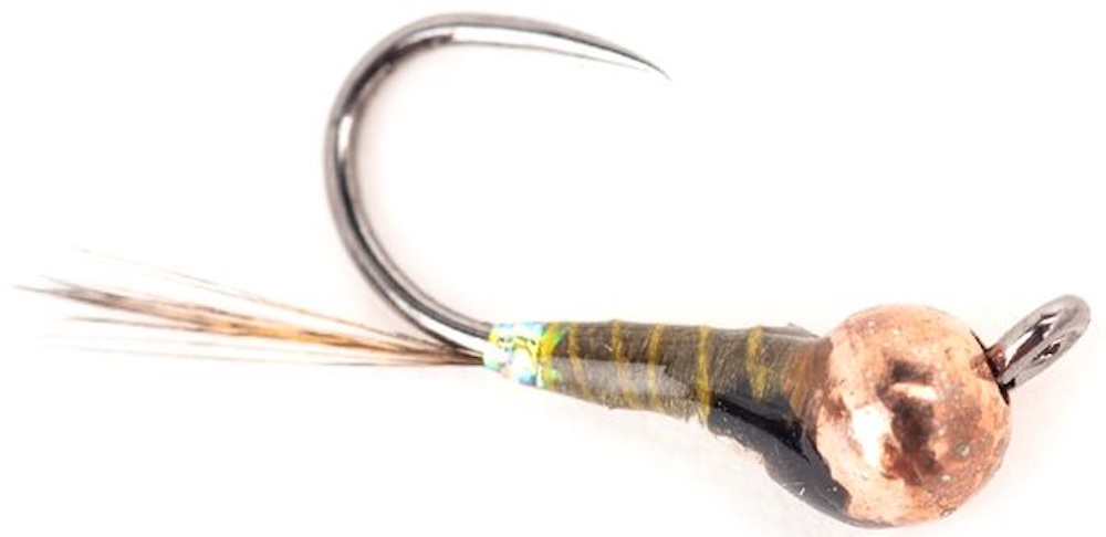 Guideline Nymphe Fire Butt Perdigon Olive Barbless