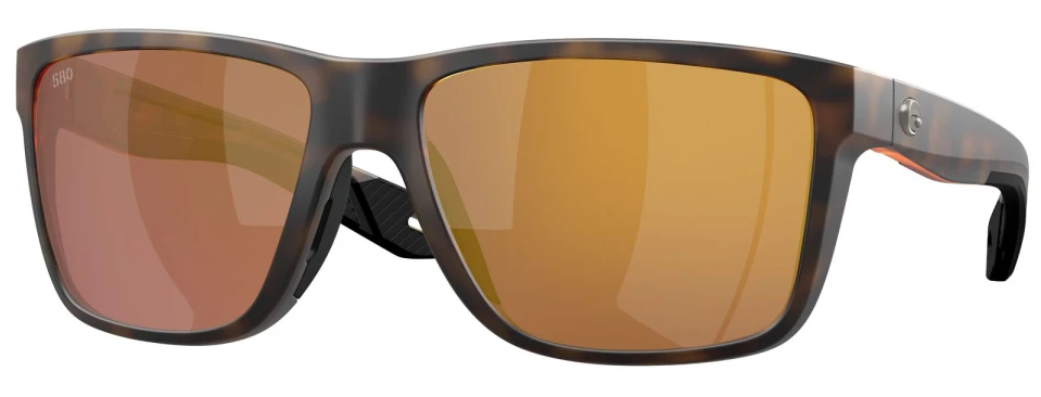 Costa Polarisationsbrille Broadbill II Matte Tortoise (Gold Mirror 580G)