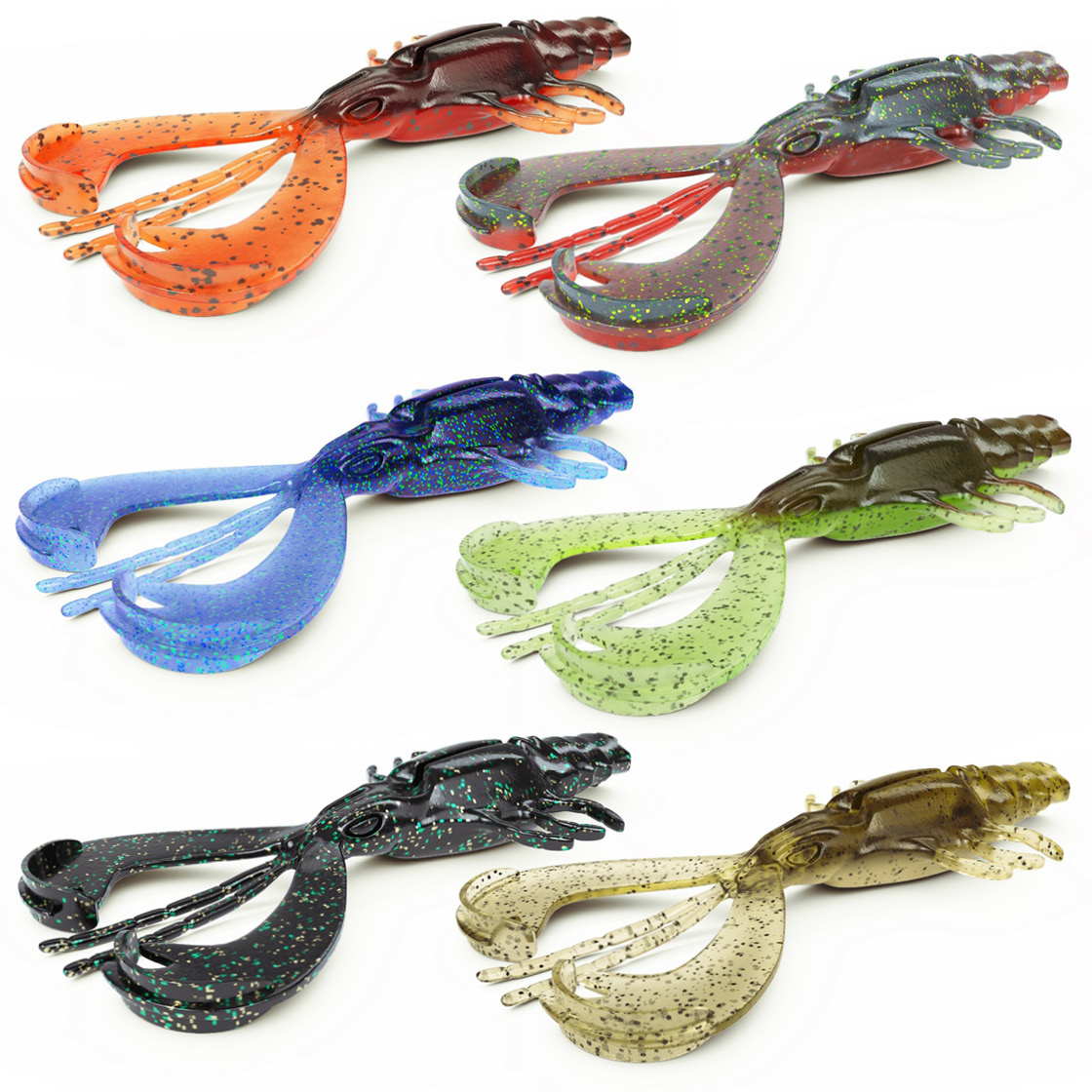 Nays_Craw_CRW_TITEL Nays CRW 35 Gummikrebs 8,9 cm 6er Set