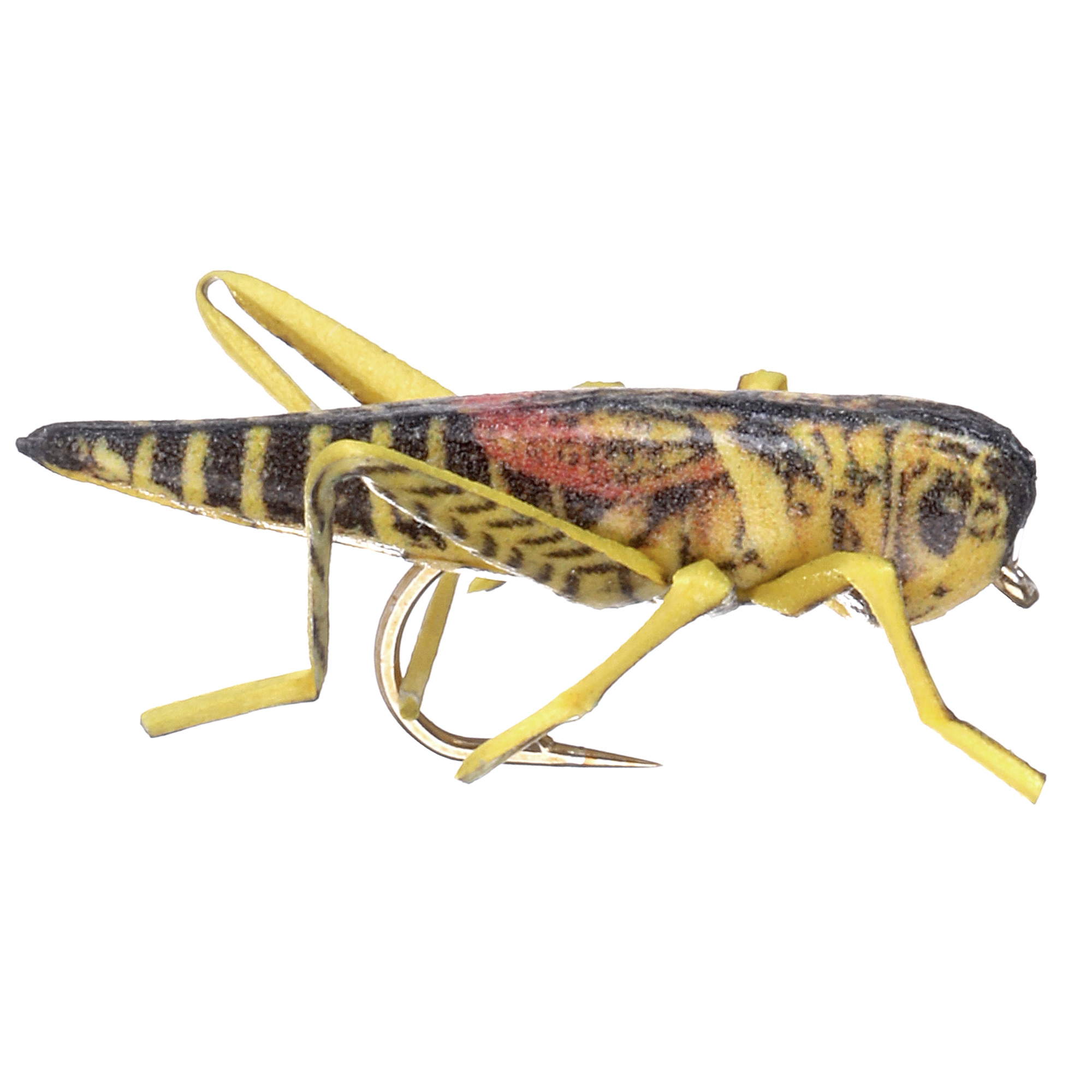 Vania Realistic Soft Leg Hopper Yellow/Black Grashüpfer Trockenfliege