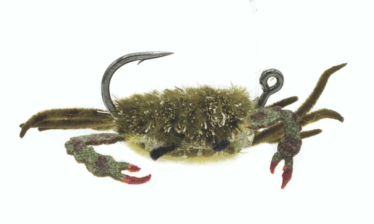Umpqua Saltwater Fly Danger Muffin Crab Sandy Olive