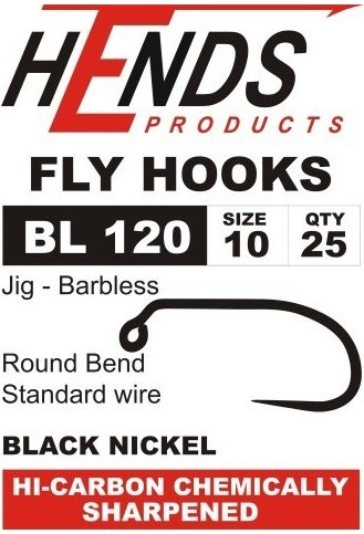 Hends BL 120 Jig Barbless Haken