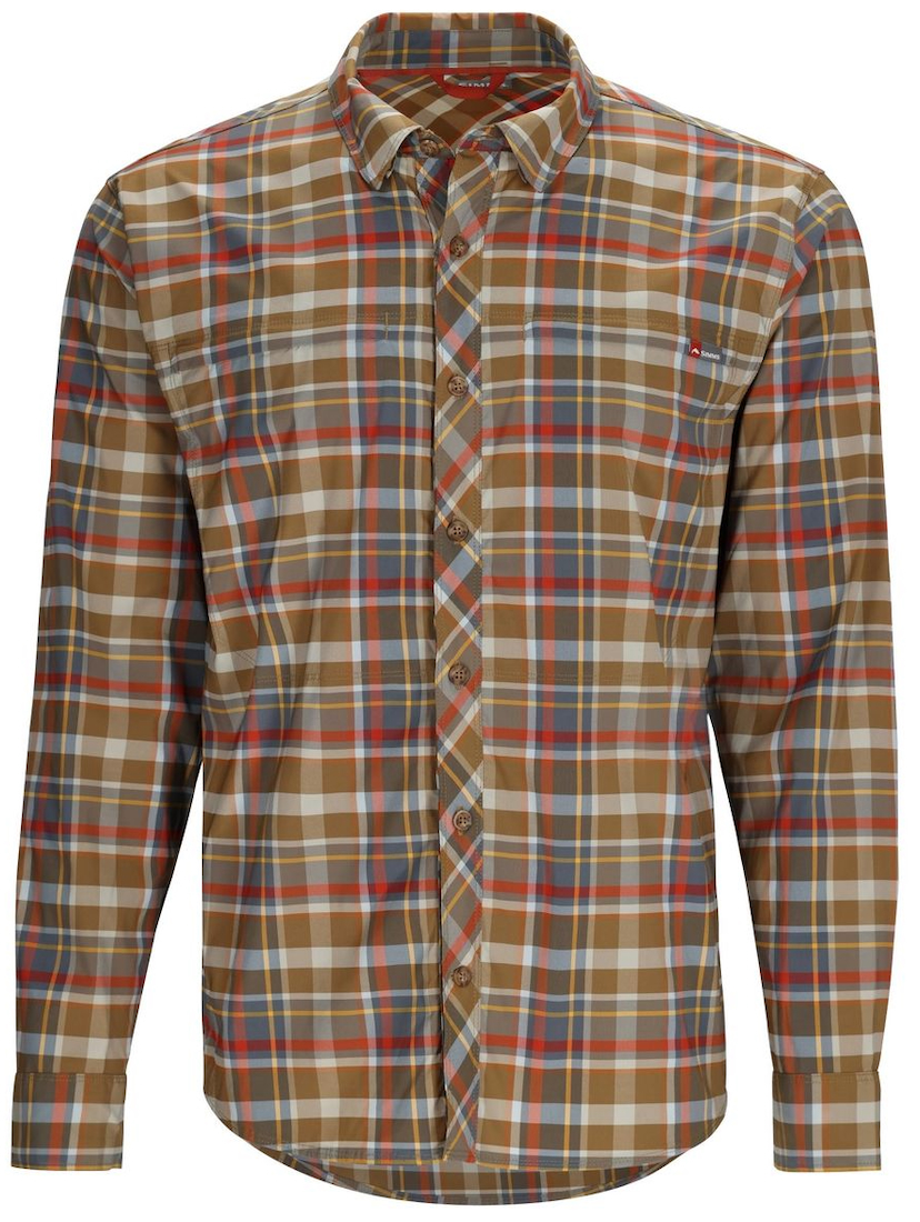 Simms Bugstopper Shirt Plaid Langarmhemd simms chestnut multi plaid