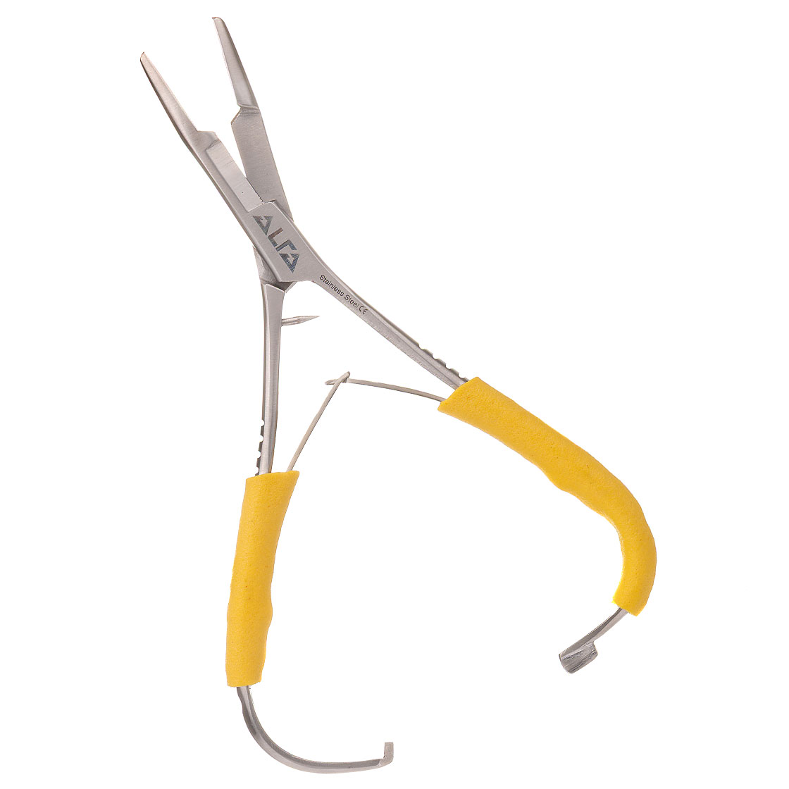 P-20459_forceps_zangenschere_yellow_ Alfa Mitten Scissor Forceps Zangenschere yellow
