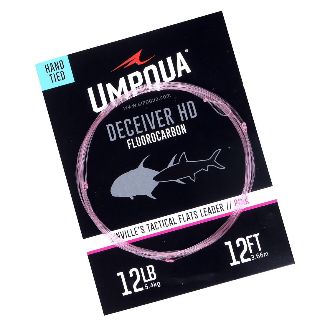 Umpqua Deceiver HD Linville's Tactical Flats Leader 12 ft Pink Tip