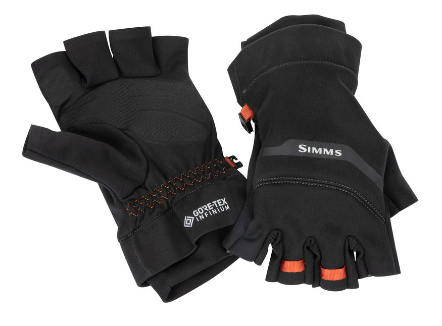 Simms Gore Infinium Half Finger Handschuh black