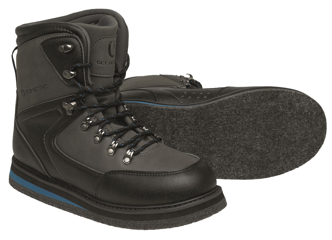 Kinetic GravelGaiter Wading boot Felt Watschuh mit Filzsohle charcoal