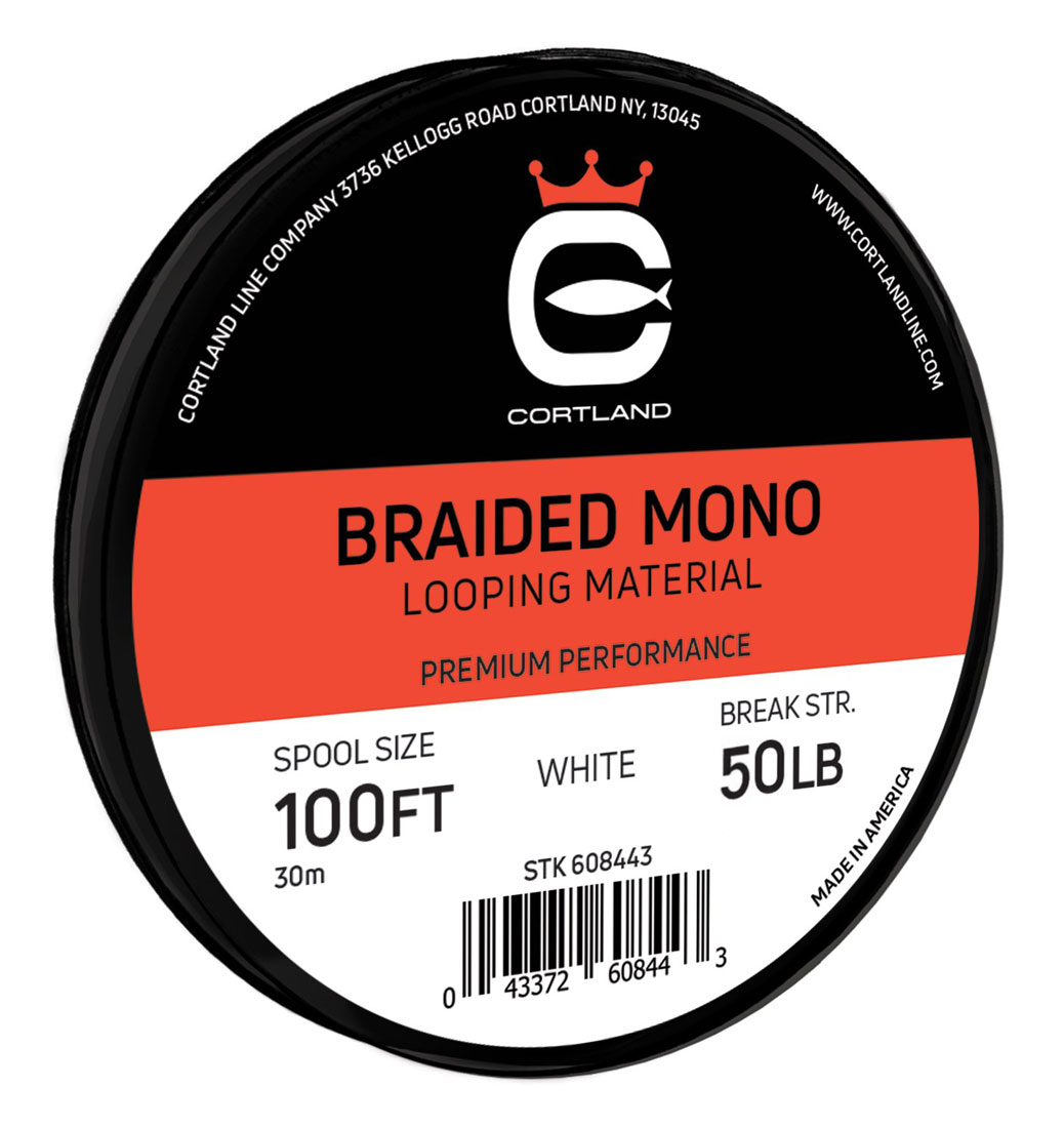 Cortland Braided Mono Looping Material white