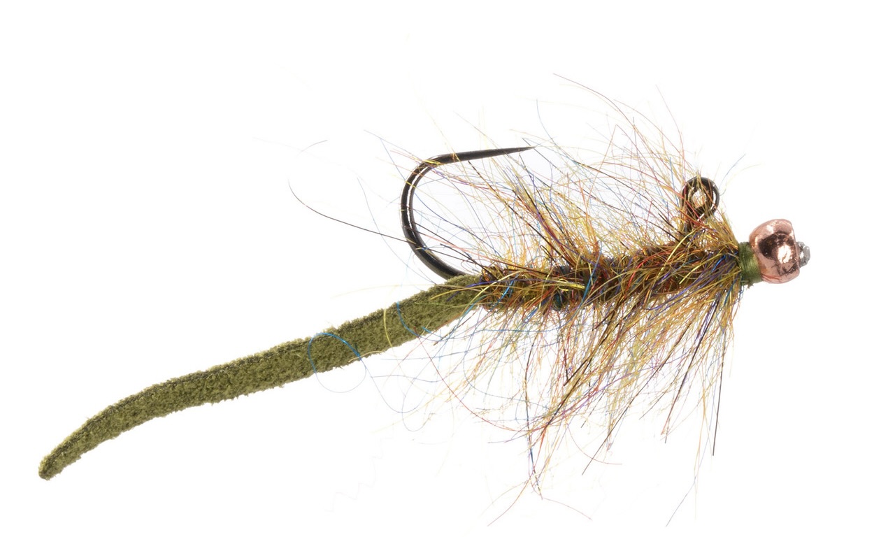 Umpqua Streamer Balanced Leather Leech Nano #12 Olive