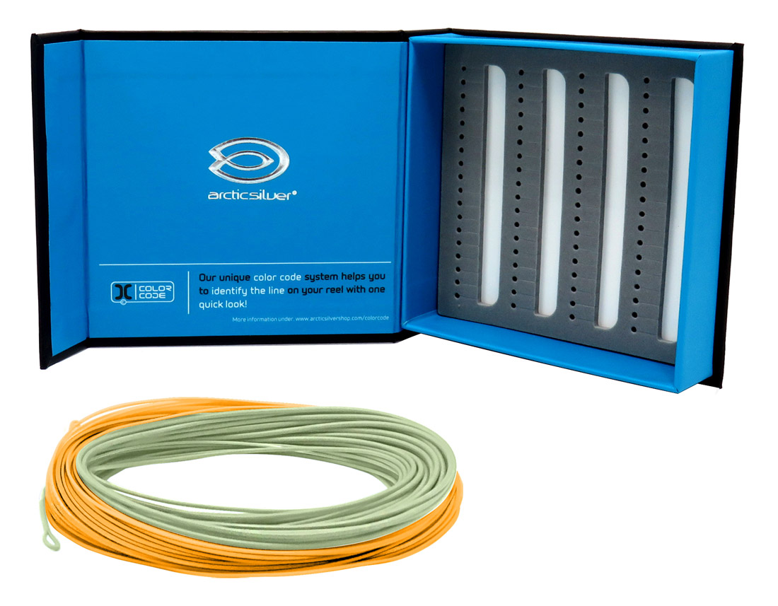 ArcticSilver_Green_Velvet_Floating_8er #8 (light olive/orange)